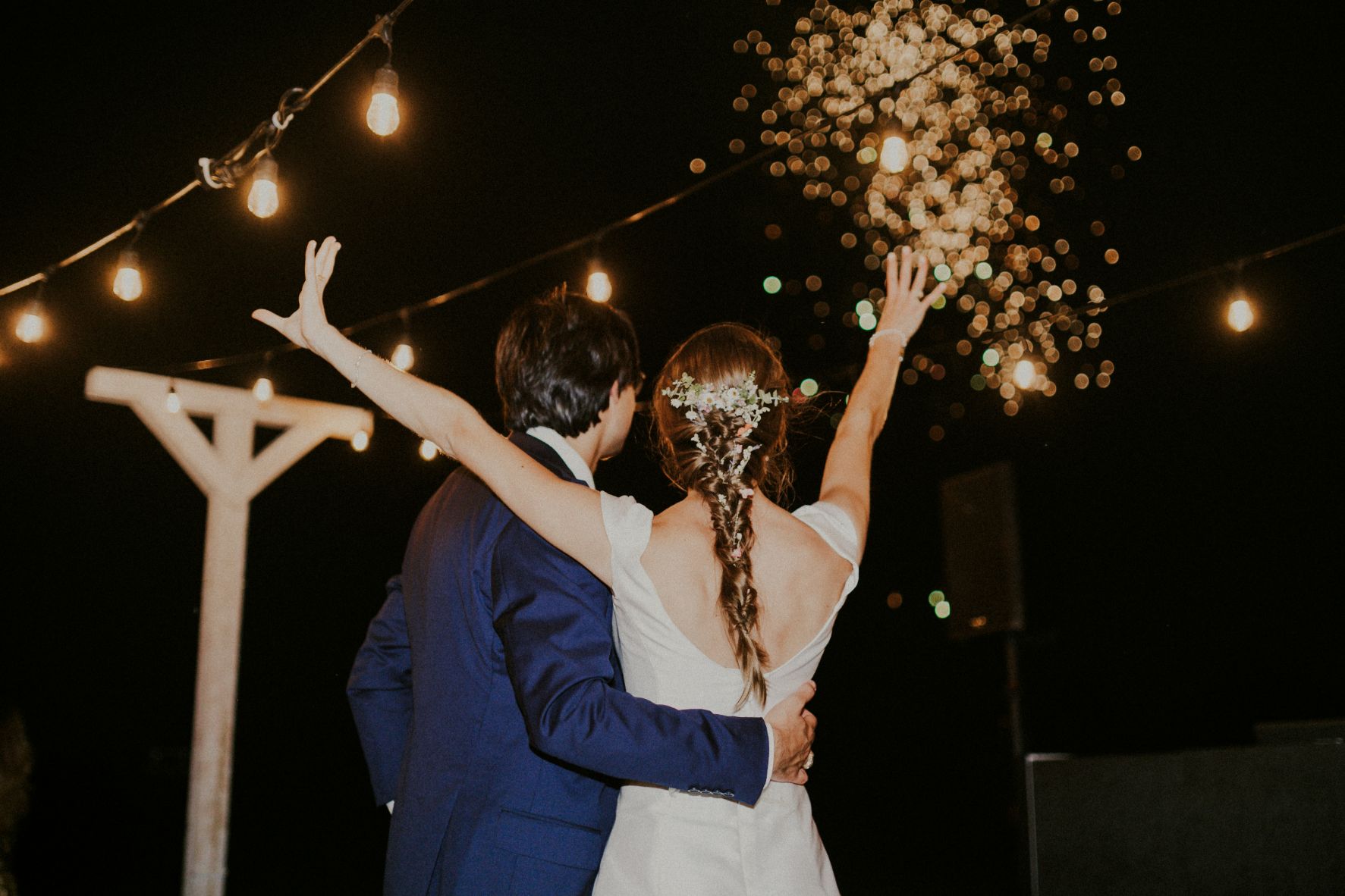 011-NE-Dallas-Wedding-Reception-Outdoor-Fireworks-Bride-Groom