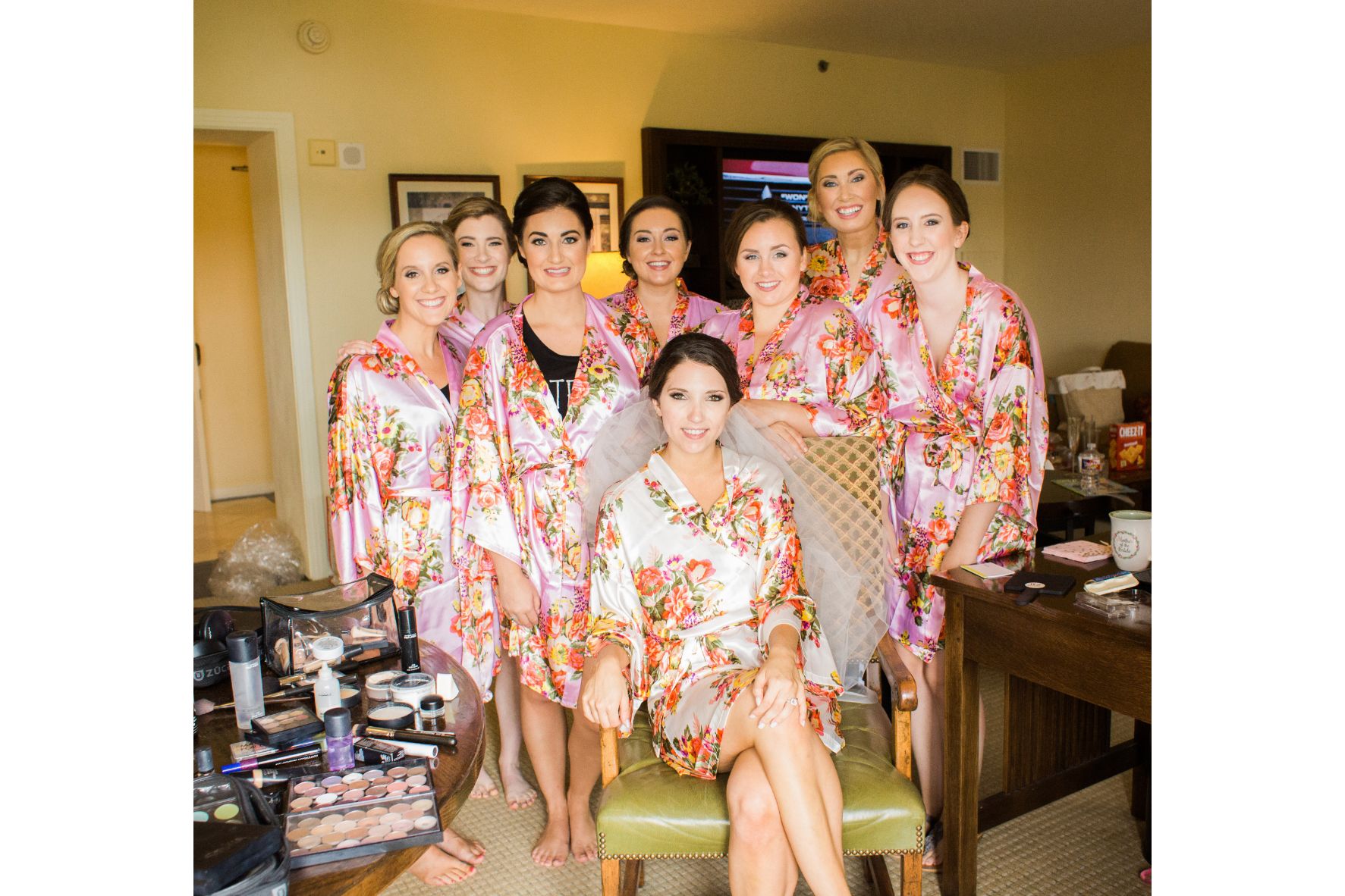 TD-003-Bridesmaids-Hair Makeup_Classic Wedding-Country Club Wedding-JudyCordellEvents